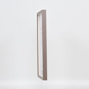 Efecto marco de madera perfil 35 marrón 25x50 cm cristal normal + separador