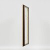 Efecto marco de madera perfil 21 nuez marrón 25x50 cm cristal acrílico
