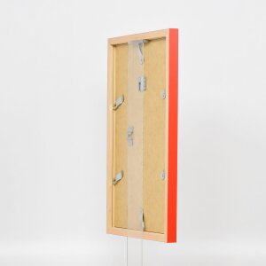 Marco de madera Top Cube 25x50 cm cristal de museo rojo