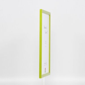 Efecto marco de madera perfil 89 verde 25x50 cm cristal de museo