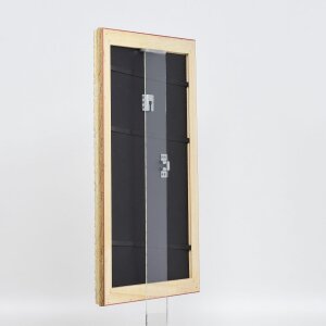 Marco Barroco Efecto Madera Perfil 37 plata antigua 25x50 cm cristal de museo