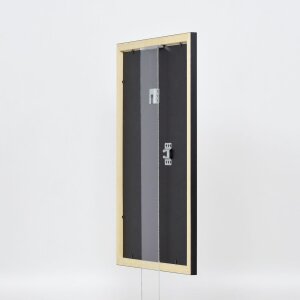 Efecto marco de madera perfil 2210 negro 25x60 cm cristal normal