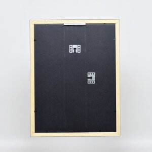 Efecto marco de madera perfil 2210 negro 25x60 cm cristal normal