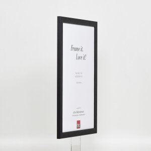 Efecto marco de madera perfil 2210 negro 25x60 cm cristal normal