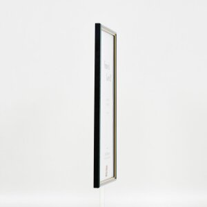 Efecto Marco de madera Perfil 23 azul 25x60 cm cristal transparente
