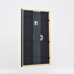 Efecto marco de madera perfil 23 verde 25x60 cm cristal transparente
