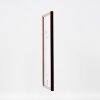 Efecto marco de madera perfil 23 rojo 25x60 cm cristal antirreflejo