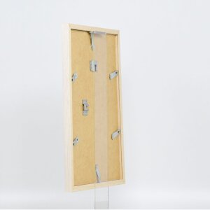 Efecto marco de madera perfil 33 blanco 25x60 cm cristal antirreflectante