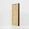 Efecto marco de madera perfil 35 negro 25x60 cm cristal normal + separador
