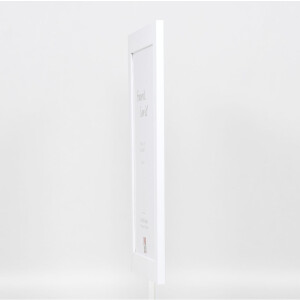 Efecto marco de madera maciza perfil 30 blanco 25x60 cm cristal acrílico