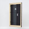 Efecto marco de madera perfil 94 negro 25x60 cm cristal antirreflectante