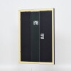 Efecto marco de madera perfil 2210 negro 25x60 cm cristal de museo