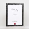 Marco efecto 2310 plata alto brillo 25x70 cm cristal normal