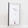 Marco efecto 2310 plata alto brillo 25x70 cm cristal normal