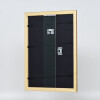 Efecto marco de madera perfil 21 nuez marrón 25x70 cm cristal antirreflejo