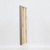 Efecto marco de madera perfil 35 marrón 25x70 cm cristal normal + separador