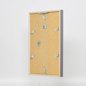 Efecto marco de madera perfil 35 antracita 25x70 cm cristal normal + separador