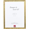 Efecto marco de madera perfil 2070 cristal antirreflejo 25x70 cm oro