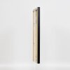 Efecto marco de madera perfil 2070 cristal antirreflectante 25x70 cm negro
