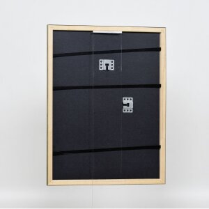 Efecto marco de madera perfil 2070 cristal acrílico 25x70 cm oro