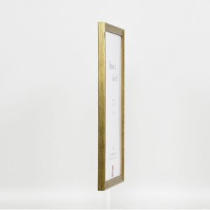 Efecto marco de madera perfil 2070 cristal acrílico 25x70 cm oro