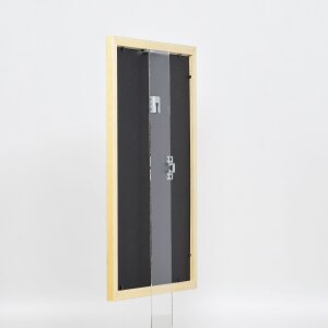 Efecto marco de madera perfil 2210 natural 25x70 cm cristal de museo
