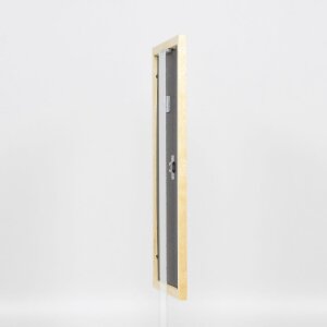 Efecto marco de madera perfil 2210 natural 25x70 cm cristal de museo