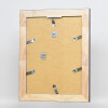 Efecto marco de madera maciza perfil 28 plata 25x70 cm cristal acrílico