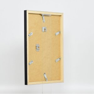 Marco de madera Top Cube 25x70 cm cristal de museo negro