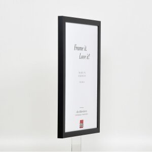 Marco de madera Top Cube 25x70 cm cristal de museo negro
