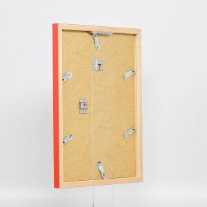 Marco de madera Top Cube 25x70 cm cristal de museo rojo