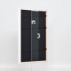 Marco efecto madera perfil 2070 cristal museo 25x70 cm blanco
