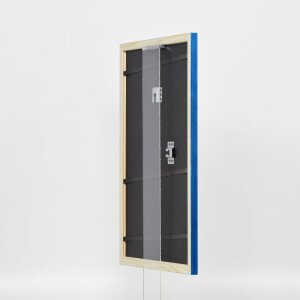 Efecto marco de madera perfil 89 azul 25x80 cm cristal acrílico