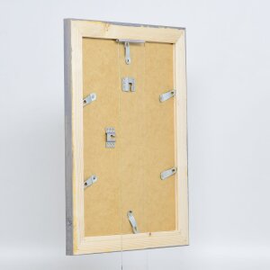 Marco madera maciza efecto 2240 gris 25x80 cm cristal normal