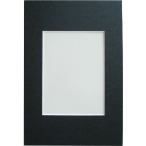 Passepartout biselado - 20x30 cm - negro