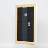 Efecto Marco de madera maciza Perfil 30 blanco 25x80 cm Vidrio de museo