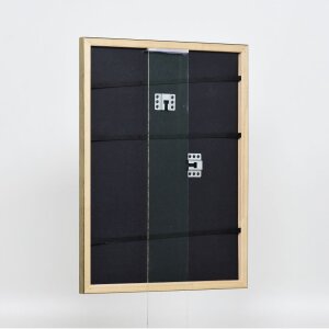 Efecto Marco de madera Perfil 2070 Museo de vidrio 25x80 cm de oro
