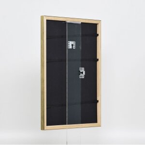 Efecto Marco de madera Perfil 2070 Museo de vidrio 25x80 cm de oro