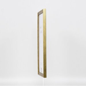 Efecto Marco de madera Perfil 2070 Museo de vidrio 25x80 cm de oro