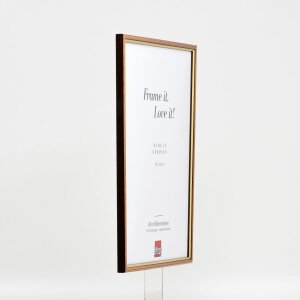 Efecto marco de madera perfil 23 marrón claro 27x48 cm cristal antirreflejo