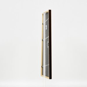 Efecto marco de madera perfil 23 marrón claro 27x48 cm cristal antirreflejo