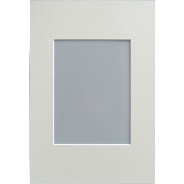 Passepartout biselado - 13x18 cm - crema