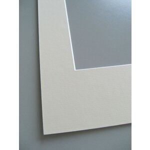 Passepartout biselado - 13x18 cm - crema