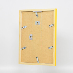 Marco de madera Top Cube 27x48 cm amarillo Cristal antirreflejo