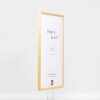 Efecto marco de madera maciza perfil 20 oro 27x48 cm cristal acrílico