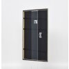 Efecto marco de madera maciza perfil 29 plata 27x48 cm cristal acrílico