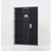 Efecto marco de madera maciza perfil 29 plata 27x48 cm cristal acrílico