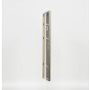 Efecto marco de madera maciza perfil 29 plata 27x48 cm cristal acrílico