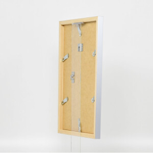 Marco de madera Top Cube 27x48 cm cristal plateado antirreflejo