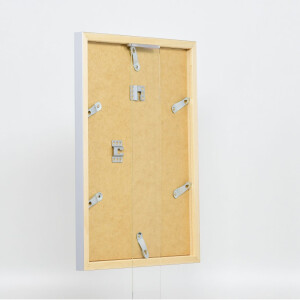 Marco de madera Top Cube 27x48 cm cristal plateado antirreflejo